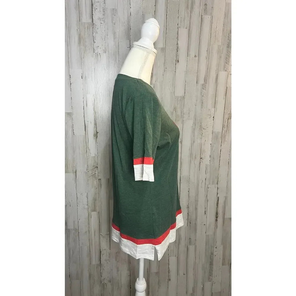 NWT Minnesota Wild Women's Graphic Tee Green Red Short Sleeve Size Medium - Picture 3 of 6